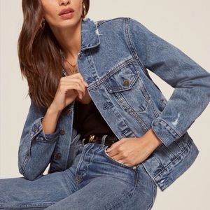 Reformation jean jacket in salton